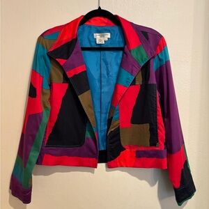 Patrick Christopher Summer Colorblock Blazer, size Petite Large